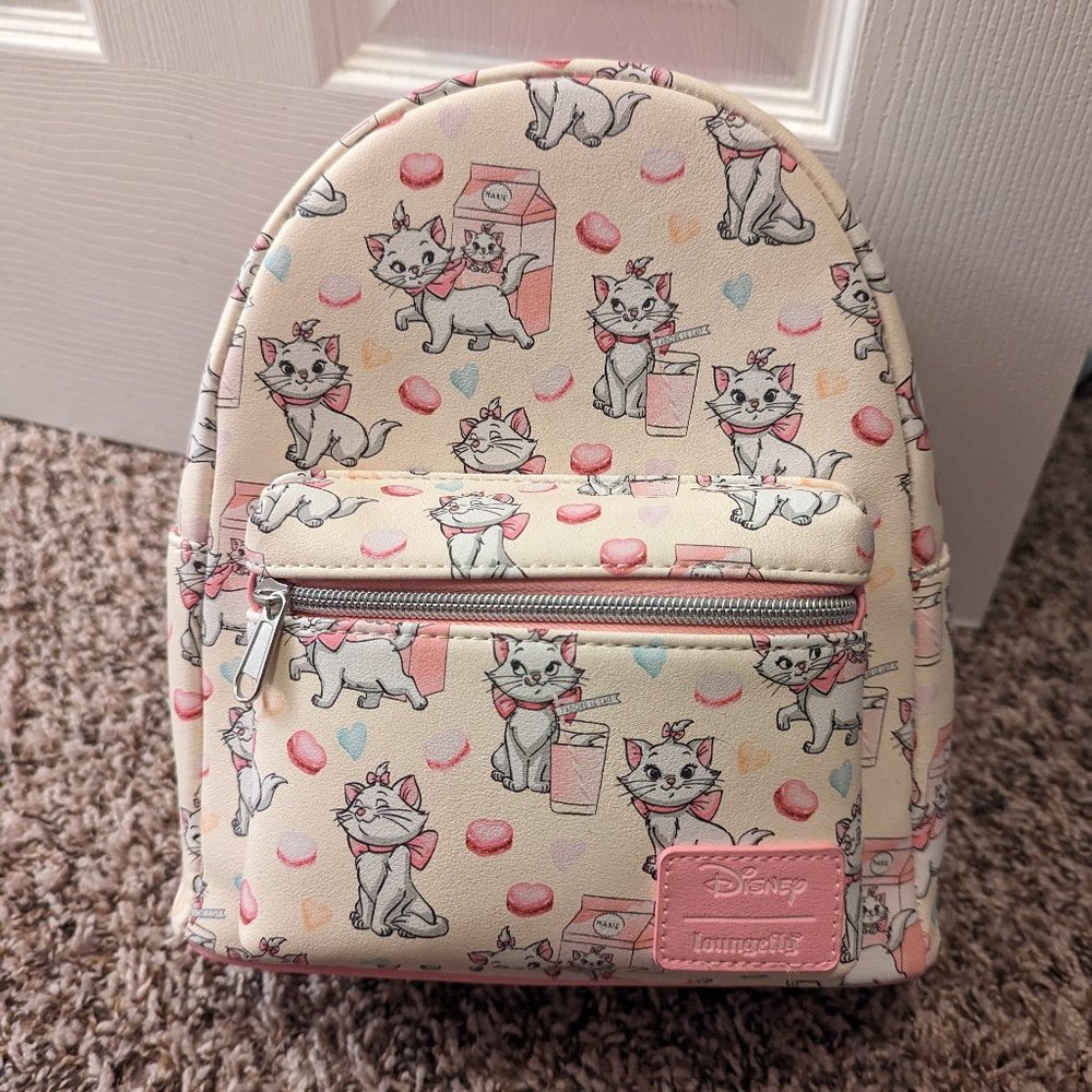 Rare Loungefly NWT Aristocrats- Marie Milk and Macarons